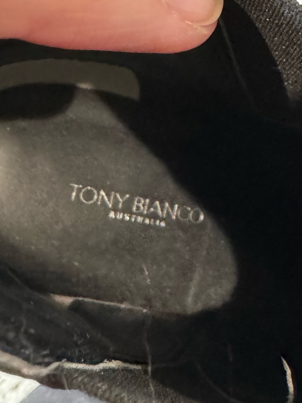 Tony Bianco Bello Black Leather Bootie Size 8 EUC - Picture 5 of 6